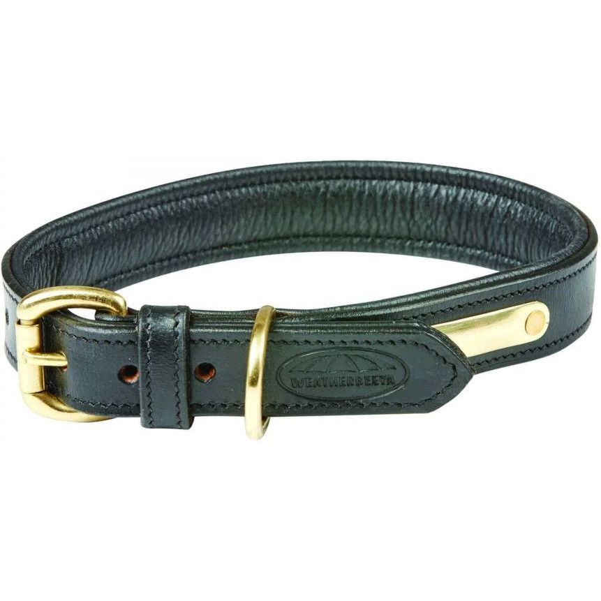 Weatherbeeta Padded Leather Dog Collar 1001696 - Black